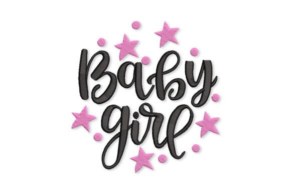 Baby Girl Embroidery Design: A Delicate Touch for Handmade Gifts