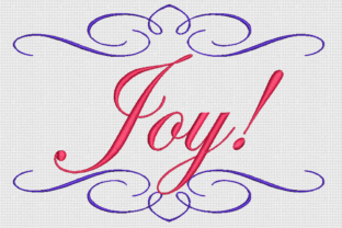 Joy: Edwardian Script for Seasonal Charm