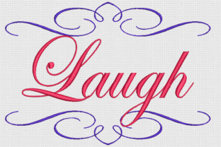 Laugh: An Edwardian Script Embroidery Design Review