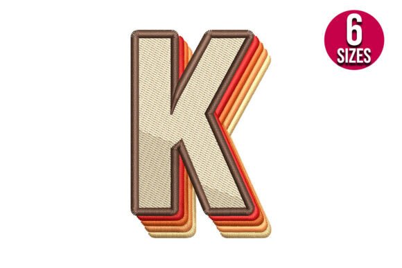 Retro Alphabet Letter K: A Vintage Monogram That Delivers
